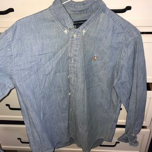 Denim printed Ralph Lauren button down